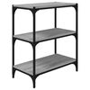 vidaXL Biblioth&egrave;que Sonoma gris 60x33x70,5 cm Bois d'ing&eacute;nierie acier