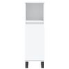 vidaXL Ensemble d'armoires salle de bain 3 pcs blanc bois d'ingénierie