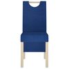 vidaXL Chaises à manger lot de 6 bleu tissu
