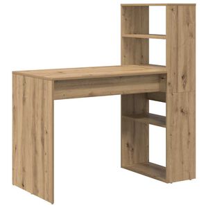 vidaXL Bureau Ch&ecirc;ne artisanal 113 x 54 x 120 cm Bois d'ing&eacute;nierie