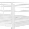 VidaXL Lit superpos&eacute; sans matelas blanc 100x200 cm acier