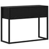vidaXL Table d'appoint Ch&ecirc;ne noir 100 x 36 x 75 cm Bois d'ing&eacute;nierie