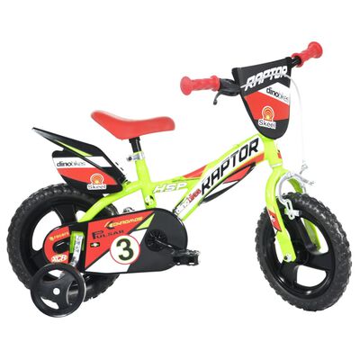Dino Bikes Vélo pour enfants Raptor Jaune fluorescent 12"