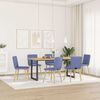 vidaXL Chaises &agrave; manger lot de 6 bleu jean tissu
