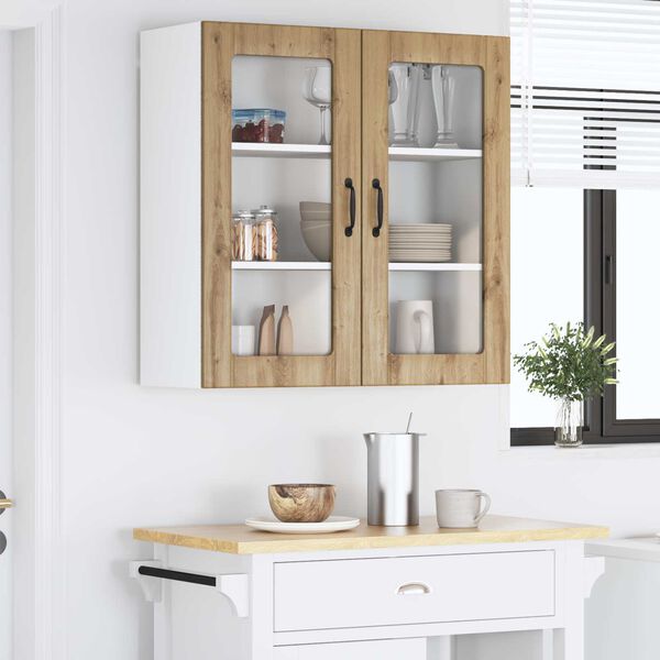 vidaXL Armoire de cuisine Ch&ecirc;ne artisanal 80 x 31 x 80 cm