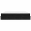 vidaXL Cadre de lit avec matelas avec matelas 2 pcs Noir Velours