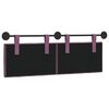 vidaXL T&ecirc;te de lit suspendue Pourpre 130 x 55 x 7 cm Velours