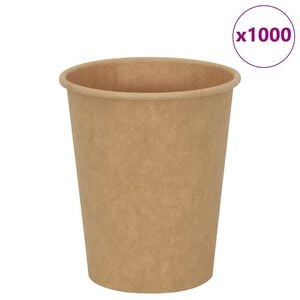 vidaXL Tasses &agrave; caf&eacute; en papier 1000 pcs 8oz 200ml marron