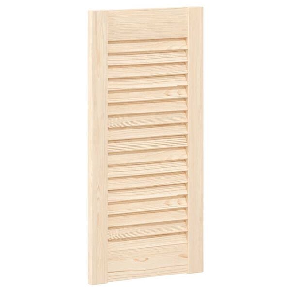 vidaXL Portes d'armoire &agrave; persiennes 2 pcs 61,5x29,5 cm pin massif