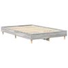 vidaXL Cadre de lit sans matelas sonoma gris 120x200cm bois ing&eacute;nierie