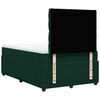 vidaXL Sommier &agrave; lattes de lit avec matelas vert fonc&eacute; 120x190 cm