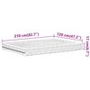 vidaXL Matelas en mousse blanc 120x210 cm duret&eacute; H2 H3
