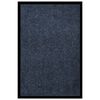 vidaXL Paillasson ray&eacute; Bleu 80x120 cm