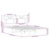 vidaXL Cadre de lit sans matelas chêne marron 137x190 cm