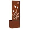 vidaXL &Eacute;cran de confidentialit&eacute; de jardin Fretwork Rouill&eacute; 50 x 150 cm