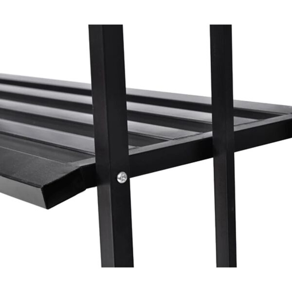 vidaXL Vo&ucirc;te &agrave; roses de jardin avec banc