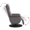 vidaXL Fauteuil inclinable de massage repose-pieds gris similicuir