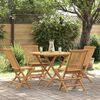vidaXL Ensemble à manger de jardin 5 pcs Bois de teck massif