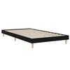 vidaXL Cadre de lit sans matelas noir 100x200 cm bois d'ingénierie