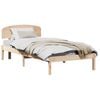 vidaXL Cadre de lit avec t&ecirc;te de lit Naturel 100 x 200 cm Pin massif