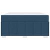 vidaXL Cadre de lit avec matelas Bleu 160 x 200 cm tissu