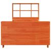 vidaXL Lit bibliothèque sans matelas cire marron 75x190 cm bois massif