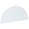 vidaXL Plaque en verre de chemin&eacute;e Transparent 1200 x 500 mm Verre