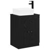 vidaXL Ensemble de mobilier de salle de bain Ch&ecirc;ne noir
