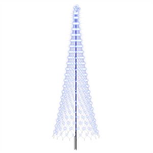 vidaXL Arbre de No&euml;l LED 400 cm 450 LED Bleu Fer Noir