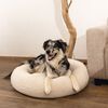Beeztees Lit pour chien Mousse &agrave; m&eacute;moire de forme Jaxx 50x20 cm Beige