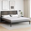 vidaXL Surmatelas en Coco Blanc 200 x 200 cm Tissu jacquard