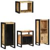 vidaXL Ensemble de mobilier de salle de bain avec tiroir 4 pcs