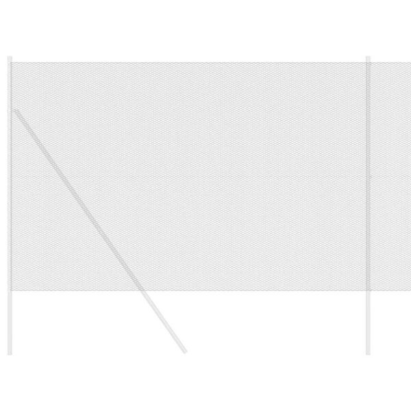 vidaXL Clôture hexagonale Gris 1.5 x 50 m Acier