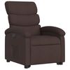 vidaXL Fauteuil inclinable &eacute;lectrique marron fonc&eacute; tissu
