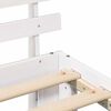 vidaXL Cadre de lit avec t&ecirc;te de lit Blanc 80 x 200 cm Pin massif