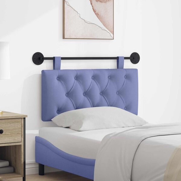 vidaXL T&ecirc;te de lit suspendue Bleu denim 100 x 55 x 7 cm tissu