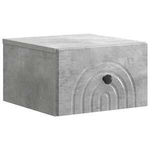 vidaXL Cabinet de chevet mural Gris b&eacute;ton 33 x 34,5 x 20 cm