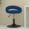 vidaXL Tabouret de bar Bleu Velours