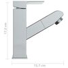 vidaXL Robinet de lavabo r&eacute;tractable Finition chrom&eacute;e 157x172 mm