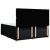 vidaXL Sommier &agrave; lattes de lit avec matelas Noir 200x200 cm Tissu