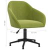 vidaXL Chaise pivotante de salle &agrave; manger Vert clair Velours