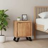 vidaXL Table de chevet 40x30x50 cm Bois d'acacia avec bord naturel