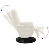 vidaXL Fauteuil inclinable avec repose-pied cr&egrave;me velours
