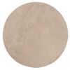 vidaXL Tapis HUARTE &agrave; poils courts doux et lavable sable &Oslash; 100 cm