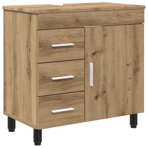 vidaXL Unit&eacute; de vanit&eacute; de salle de bain Ch&ecirc;ne artisanal