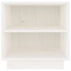 vidaXL Tables de chevet 2 pcs Blanc 40x34x40 cm Bois de pin solide