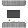 vidaXL Meubles TV 4 pcs sonoma gris 80x30x30 cm bois d'ingénierie