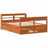 vidaXL Cadre de lit sans matelas cire marron 140x190cm bois pin massif