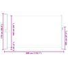 vidaXL Auvent lat&eacute;ral r&eacute;tractable de patio 170x300 cm Bleu