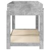 vidaXL Lit Superpos&eacute; pour Enfants avec matelas Gris b&eacute;ton 100 x 190 cm
